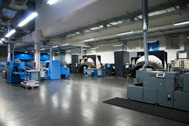 Image of an industrial print shop