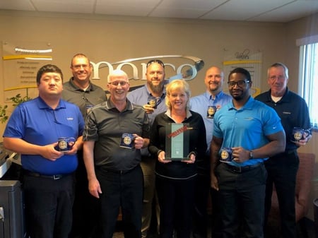 Our Pierre, South Dakota office sure had a lot to celebrate at their annual summer get together, including a 2018 Konica Pro-Tech Service Award!